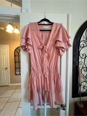 🌹 Mustard Seed Ruffle Dress
